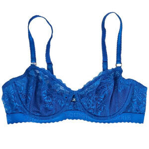 Lounge Flair Balcony Bra in  Cobalt Blue Size 34A Lace Underwire
